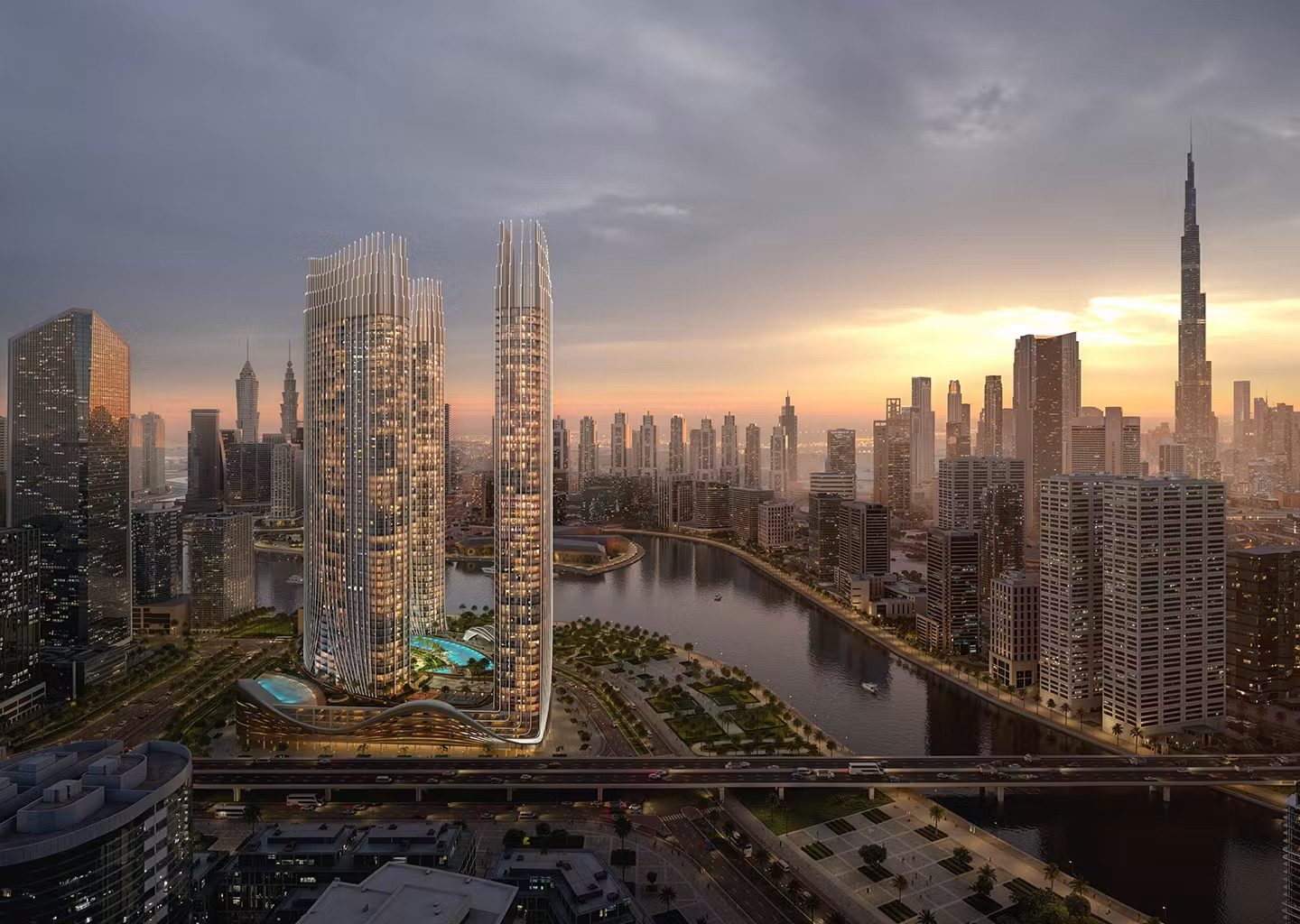 Binghatti Skyrise — wizualizacja 2