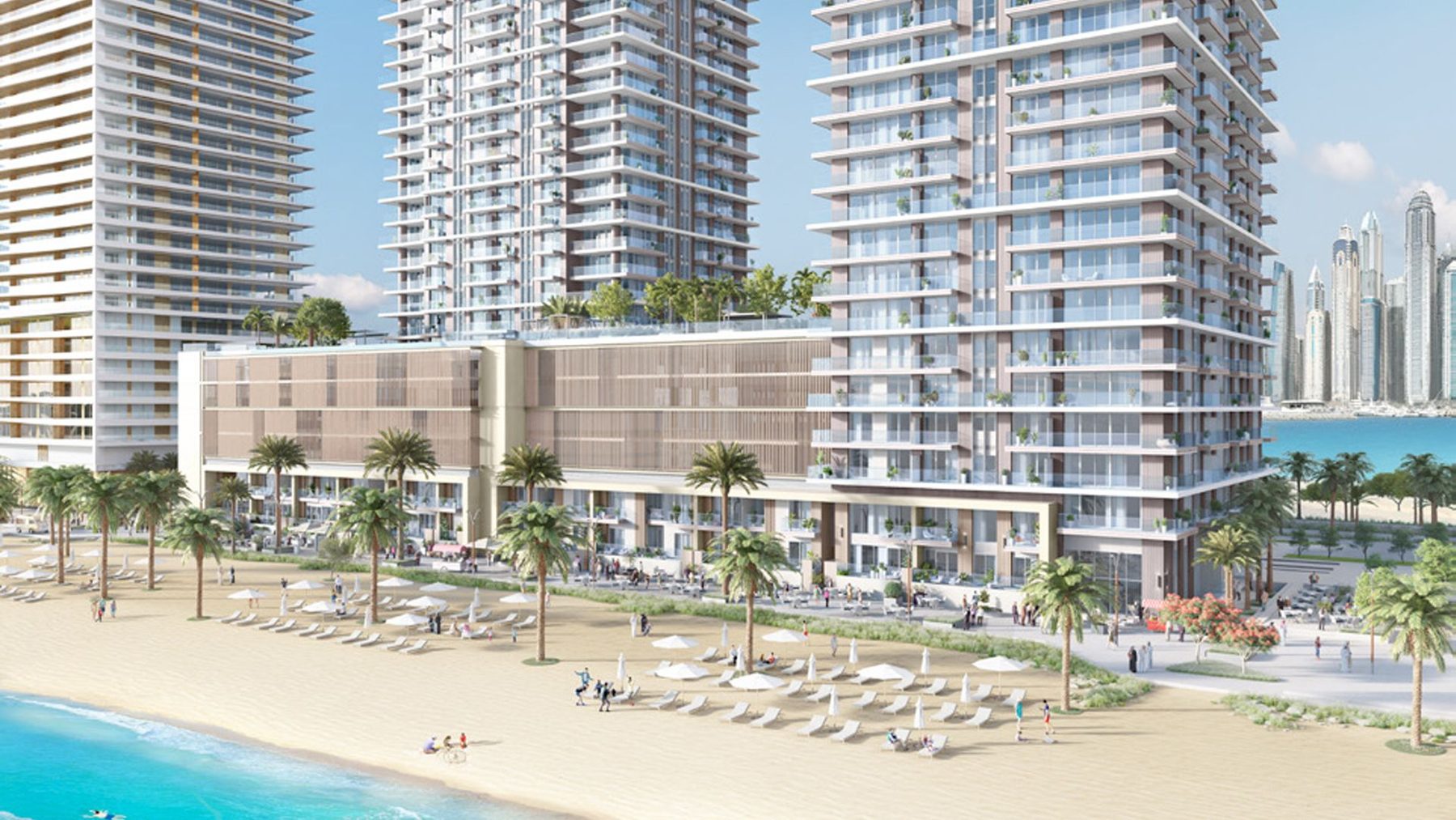 Beach Isle — wizualizacja dewelopera Emaar Properties