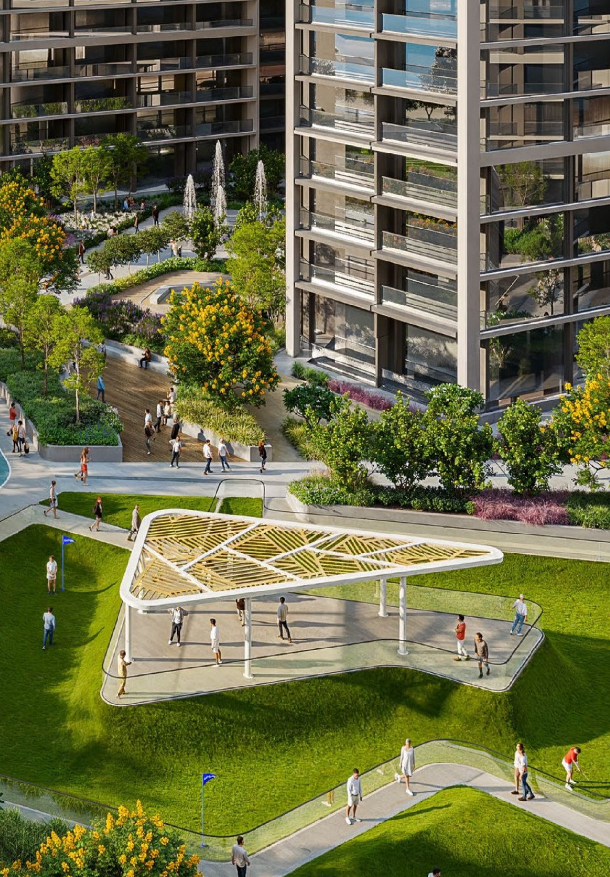 Sobha Central — wizualizacja 3